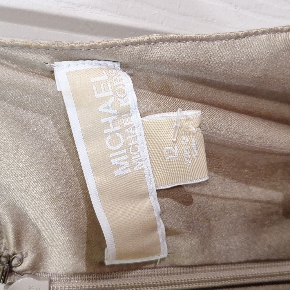 Michael Kors silk sleeveless blouse - 12 - gold/bronze beads - Picture 3 of 10